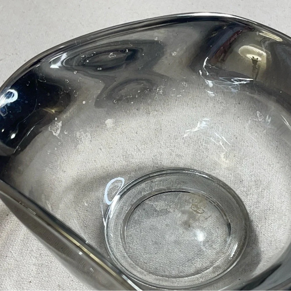 Silver Fade Nut Candy Bowls (2) Dorothy Thorpe Style MCM Vintage Mid Century - Picture 6 of 9